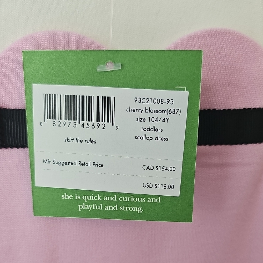 Kate Spade White and Pink A-Line Dress Sleeveless Crew Neck - Picture 4 of 4